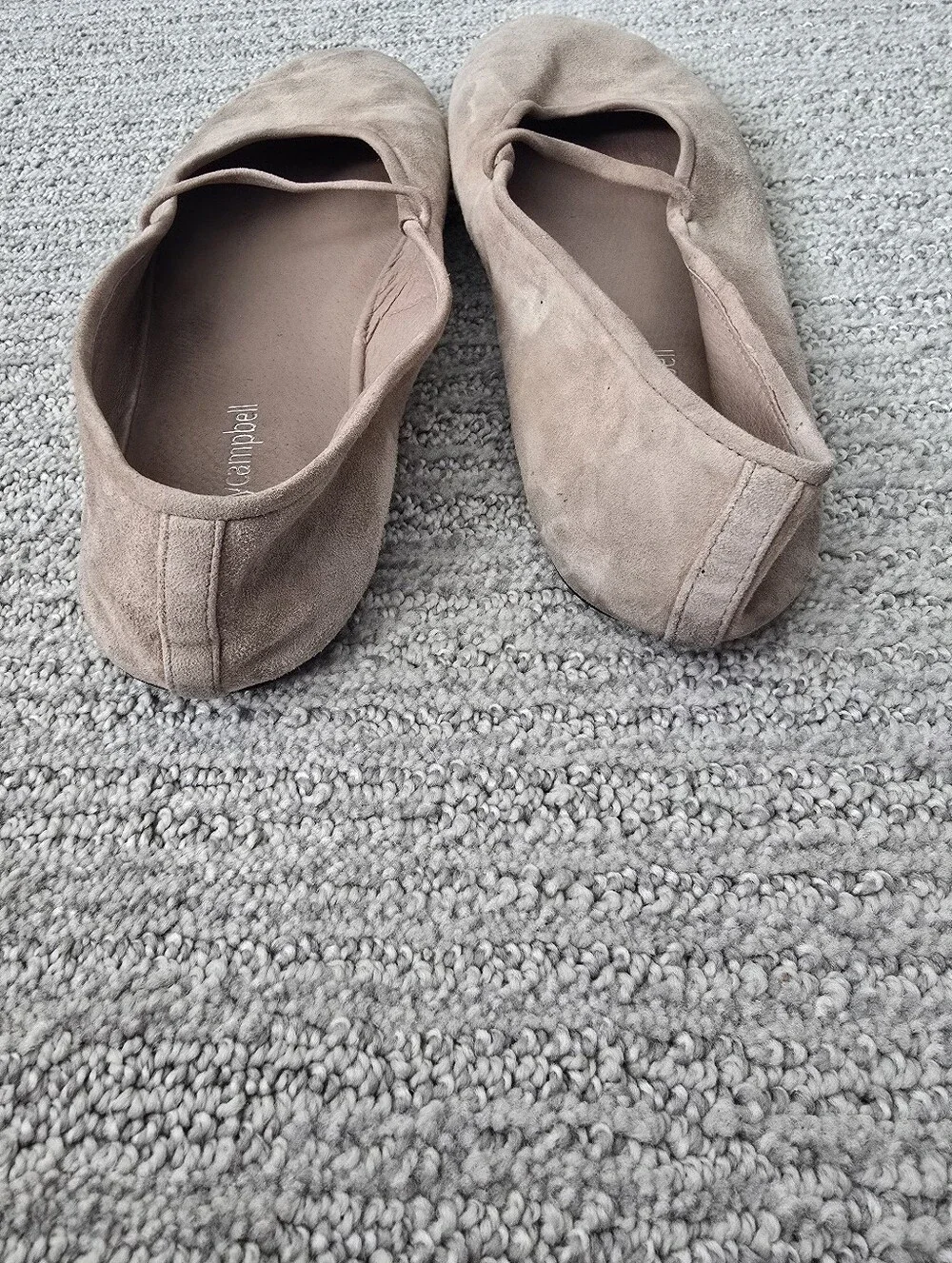 Jeffrey Campbell Dancerina Suede Ballet Mary Jane Flats in Taupe Brown Msrp $150 - Picture 3 of 8
